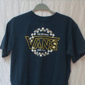 Vans Navy Logo Tee
